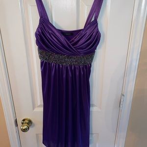 Purple cocktail dress